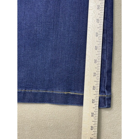 Spanx Jeans Womens Large Blue Flare Jean Stretch High Rise Adult NWT - Picture 5 of 14